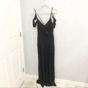 Xhilaration black ruffled pantsuit